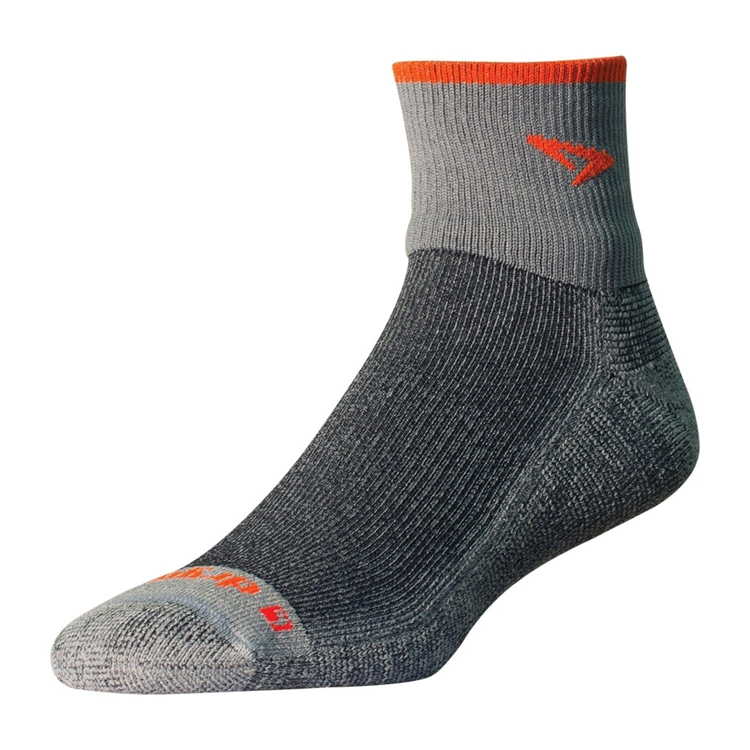 Drymax Max. Pro Trail Run 1/4 Crew Socks Gray/Orange L 