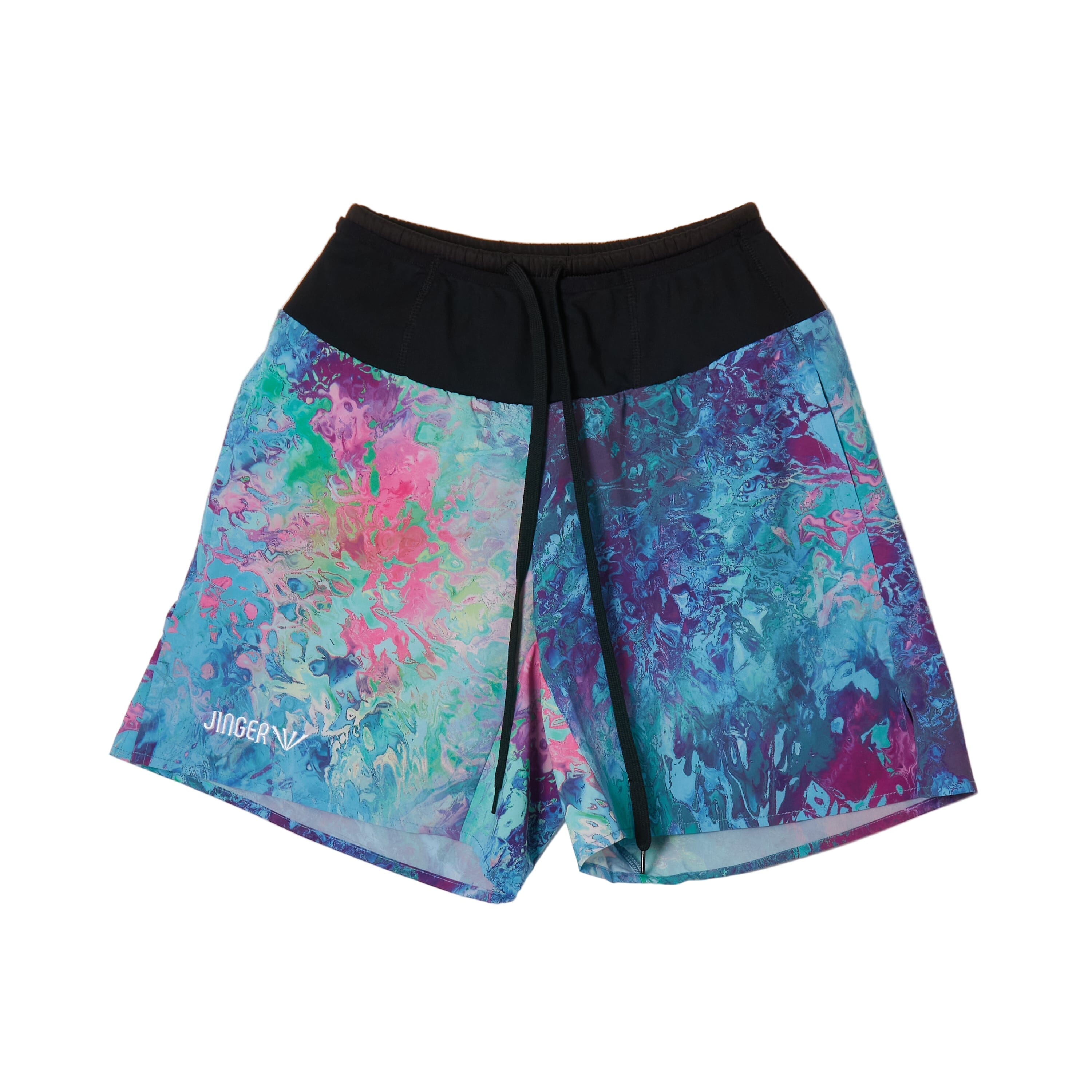 JINGER Unisex Multi-Pocket Running Shorts J-2067 Blue S 