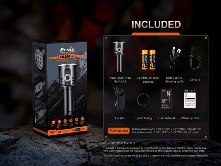 Fenix LR35R PRO 10000 Lumen Flashlight 