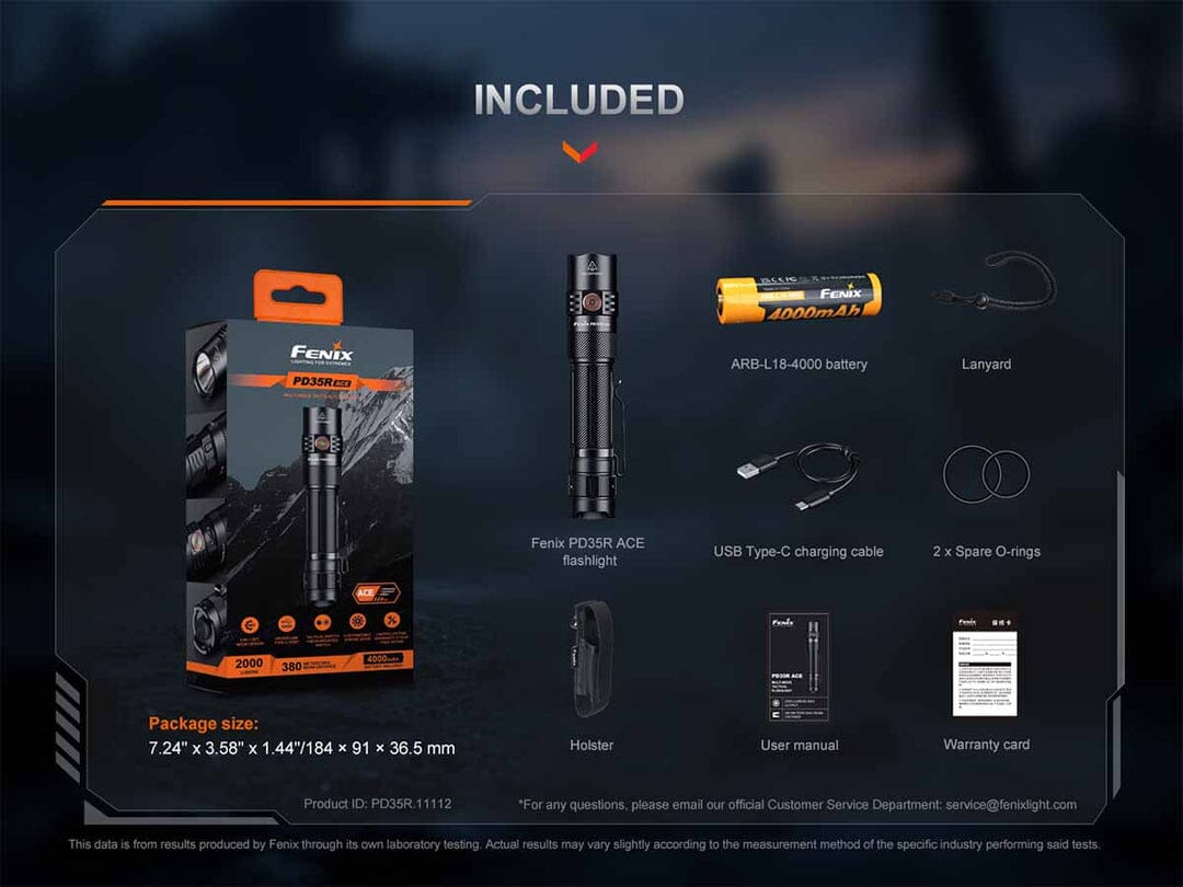 Fenix PD35R ACE Flashlight 