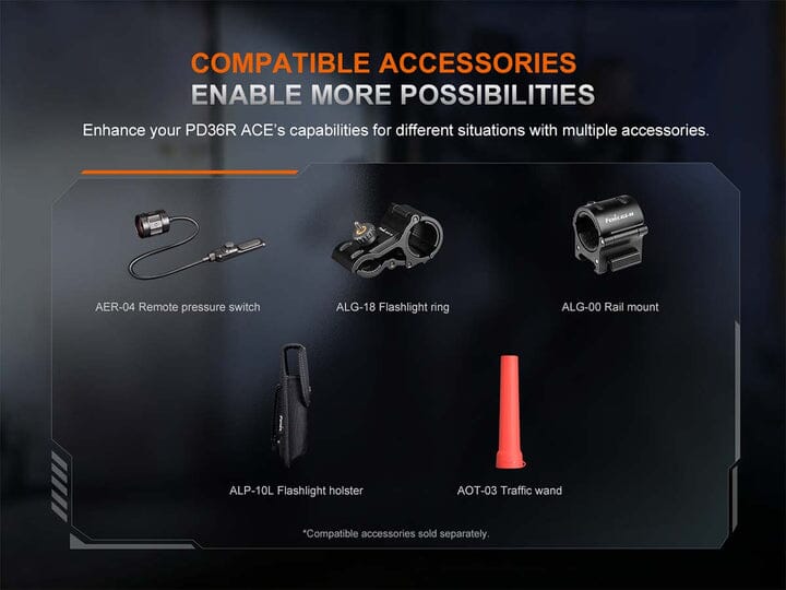 Fenix PD36R ACE Flashlight 
