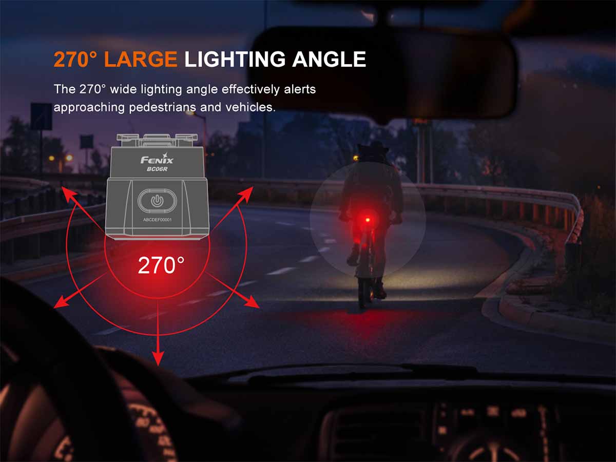 Fenix BC06R Rechargeable Bike Tail Light 