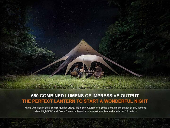 Fenix CL26R PRO Rechargeable Lantern White Marble 