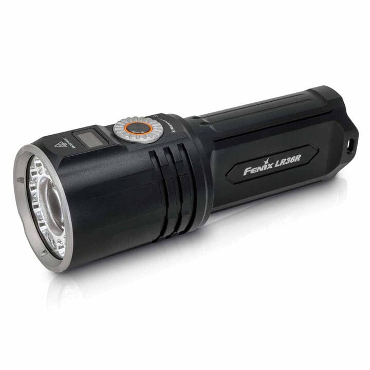 Fenix LR36R White Laser Flashlight with 10,000 Lumen Floodlight Black 