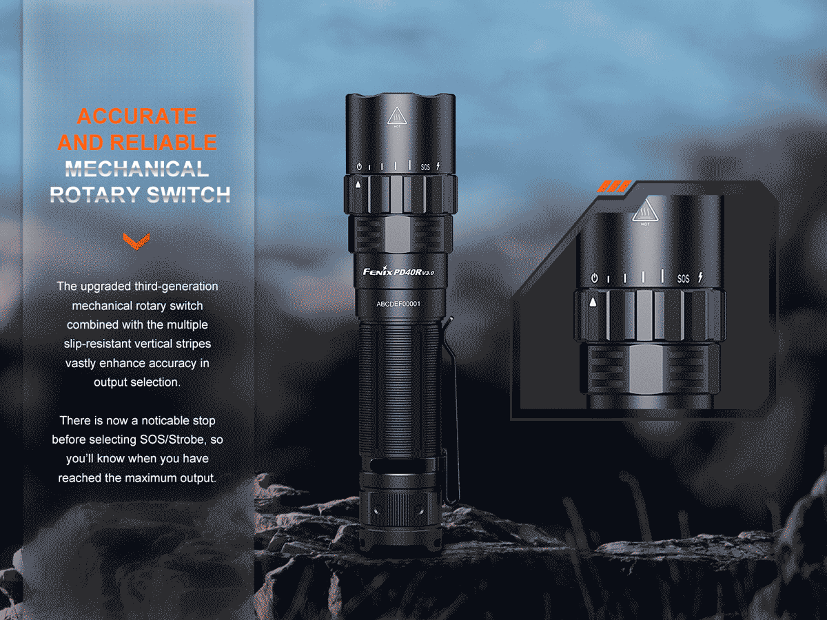 Fenix PD40R V3.0 Rechargeable Flashlight 