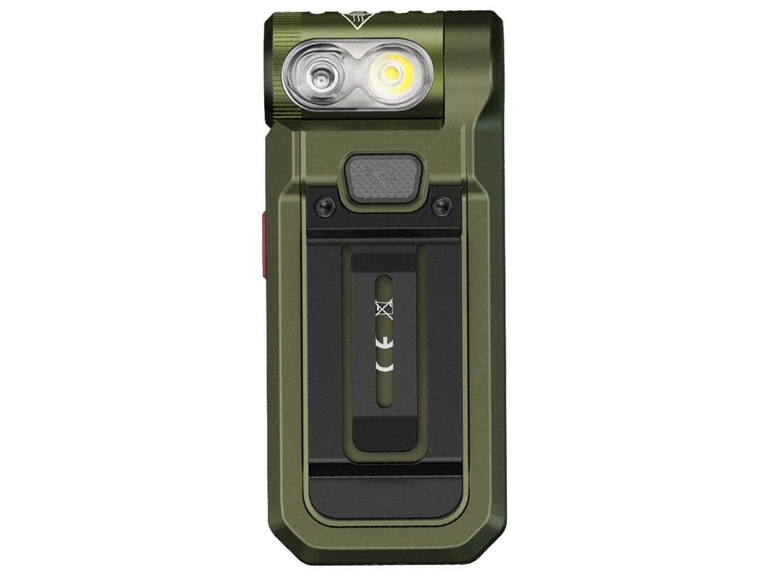 Fenix SW05R-RED Clip On Flashlight with Red Light Spruce Green 