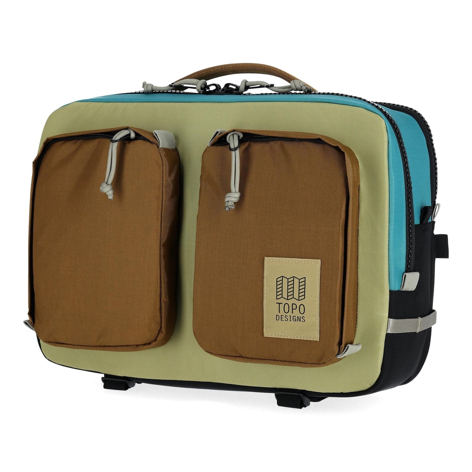 Topo Designs Global Briefcase - Caribbean/Dark Khaki