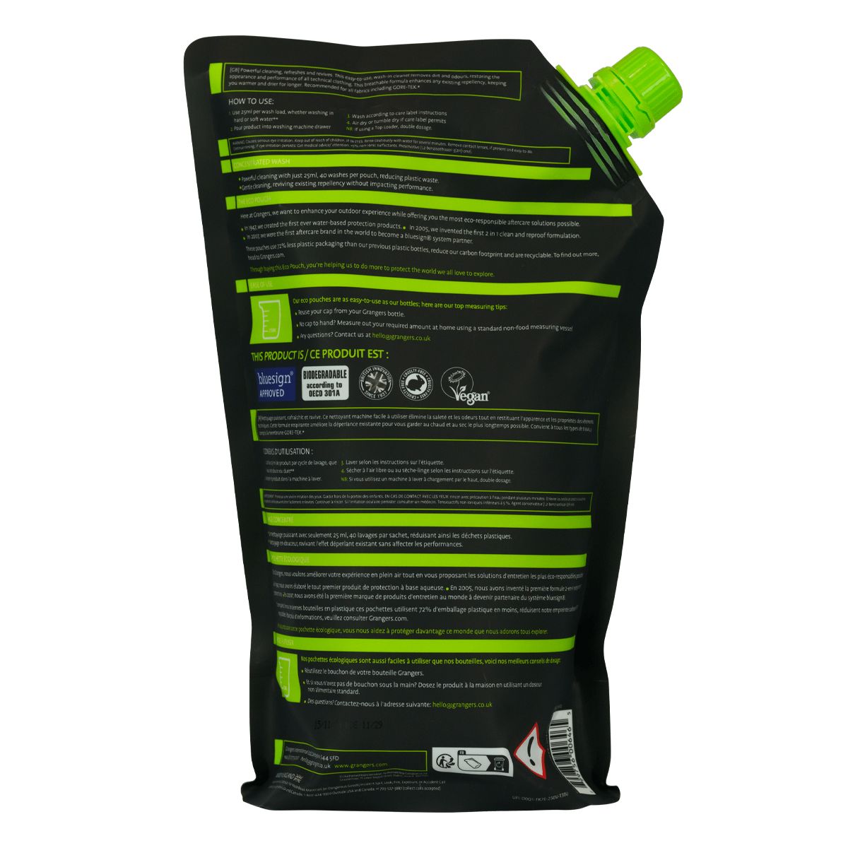 Grangers Performance Wash 1L Eco Pouch 