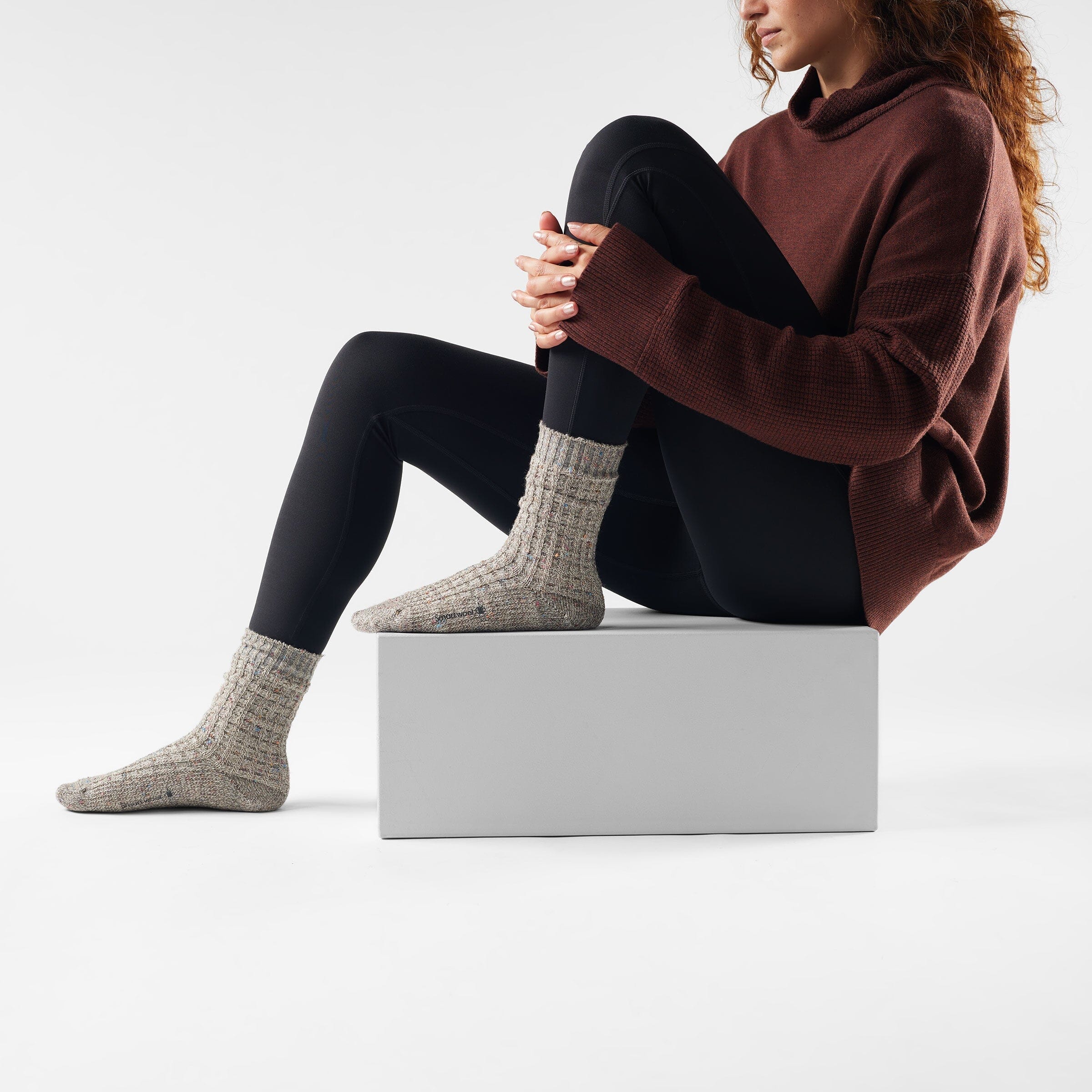 Smartwool Women's Everyday Cozy Waffle Press Crew Socks
