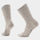 Smartwool Women's Everyday Cozy Waffle Press Crew Socks – Taupe/Natural Marl