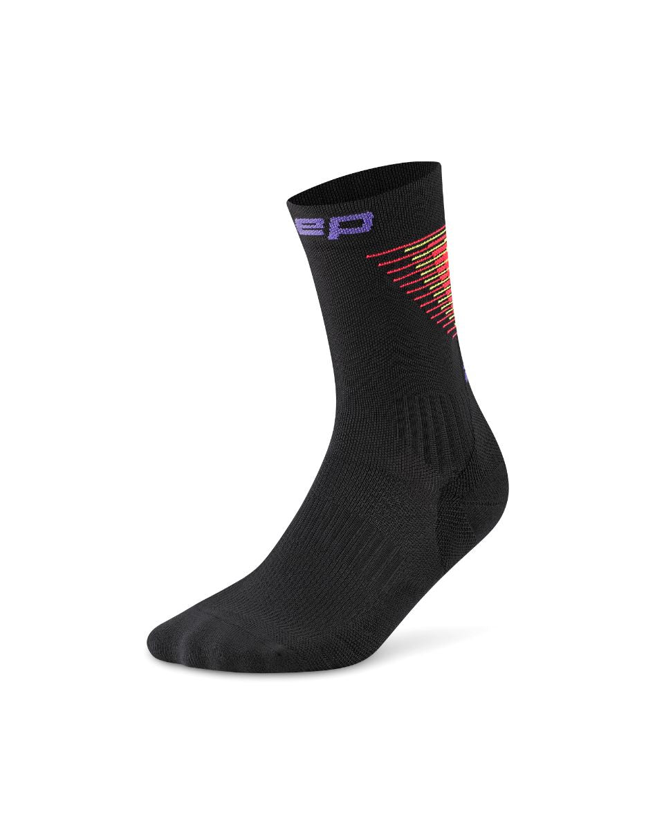 CEP Run Edt. Halo Mid Cut Compression Socks, Men Black/Red III 