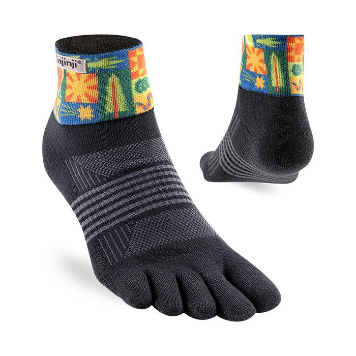 Injinji Artist Designed Women's Mini-Crew Socks Folkland XS/S
