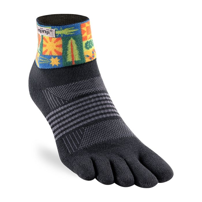 Injinji Artist Designed Women's Mini-Crew Socks Folkland XS/S
