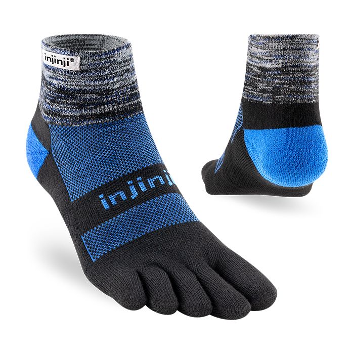 Injinji Trail Midweight Mini-Crew Socks Storm s 