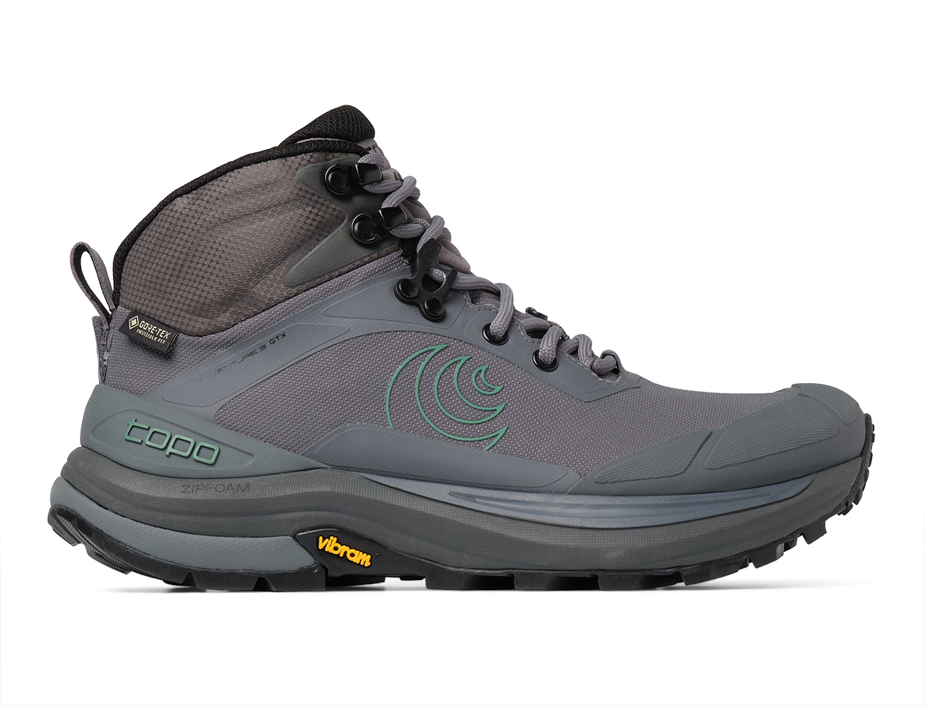 Topo Women's Trailventure 3 GTX Hiking Shoes – Charcoal/Green