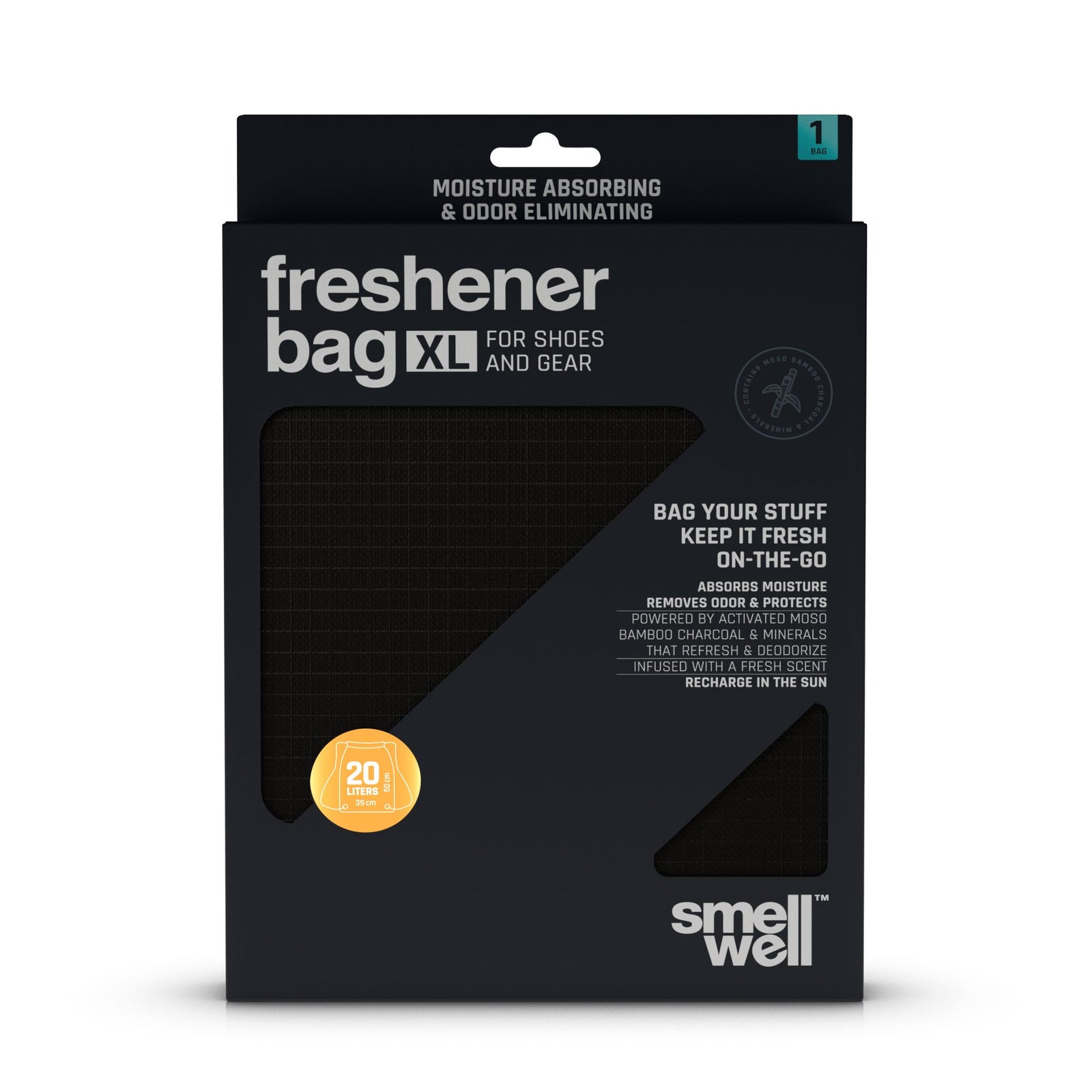 SmellWell Freshener Bag XL 20L Black 