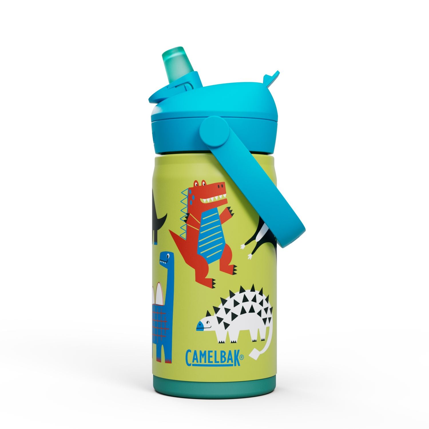 CamelBak Thrive Flip 吸管保溫不鏽鋼兒童水瓶 350ml  - 恐龍派對