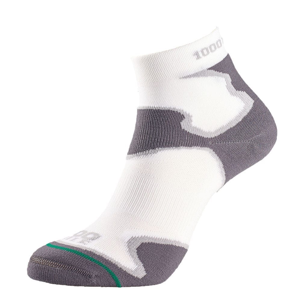 1000 Mile Men's Fusion Double Layer Anklet Sock White M (UK 6-8.5)