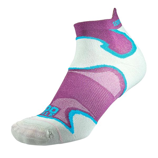 1000 Mile Women's Fusion Double Layer Socklet Purple/Kingfisher M (UK 6-8.5)
