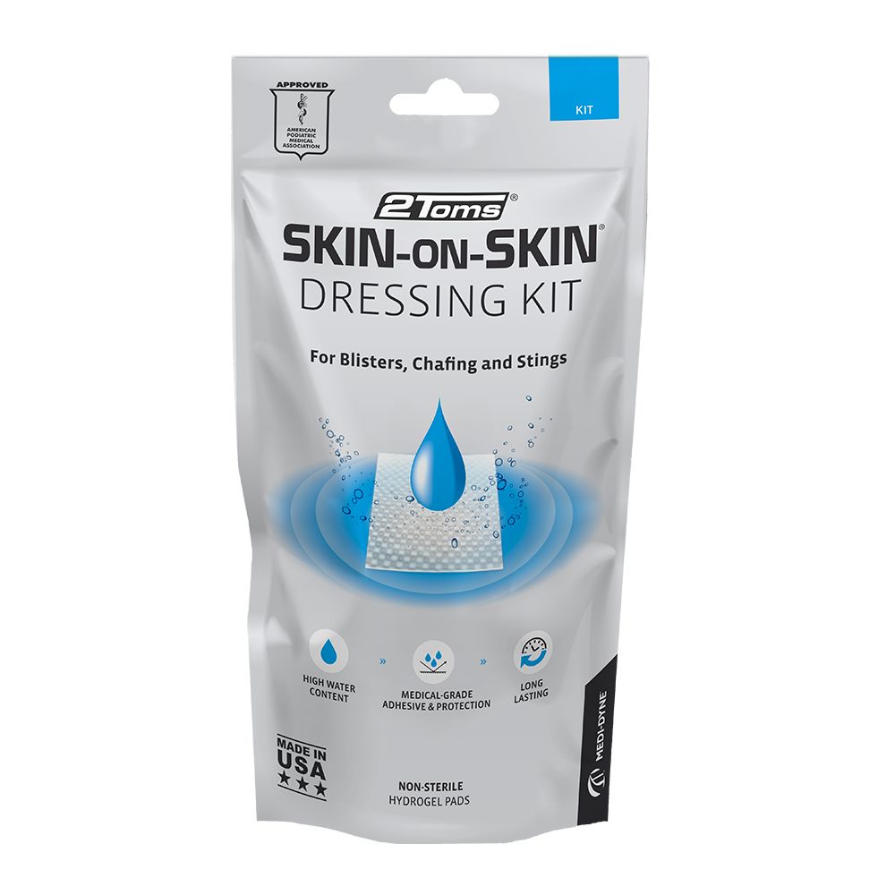 2Toms Skin-on-Skin Dressing Kit, Hydrogel Pads and Tape