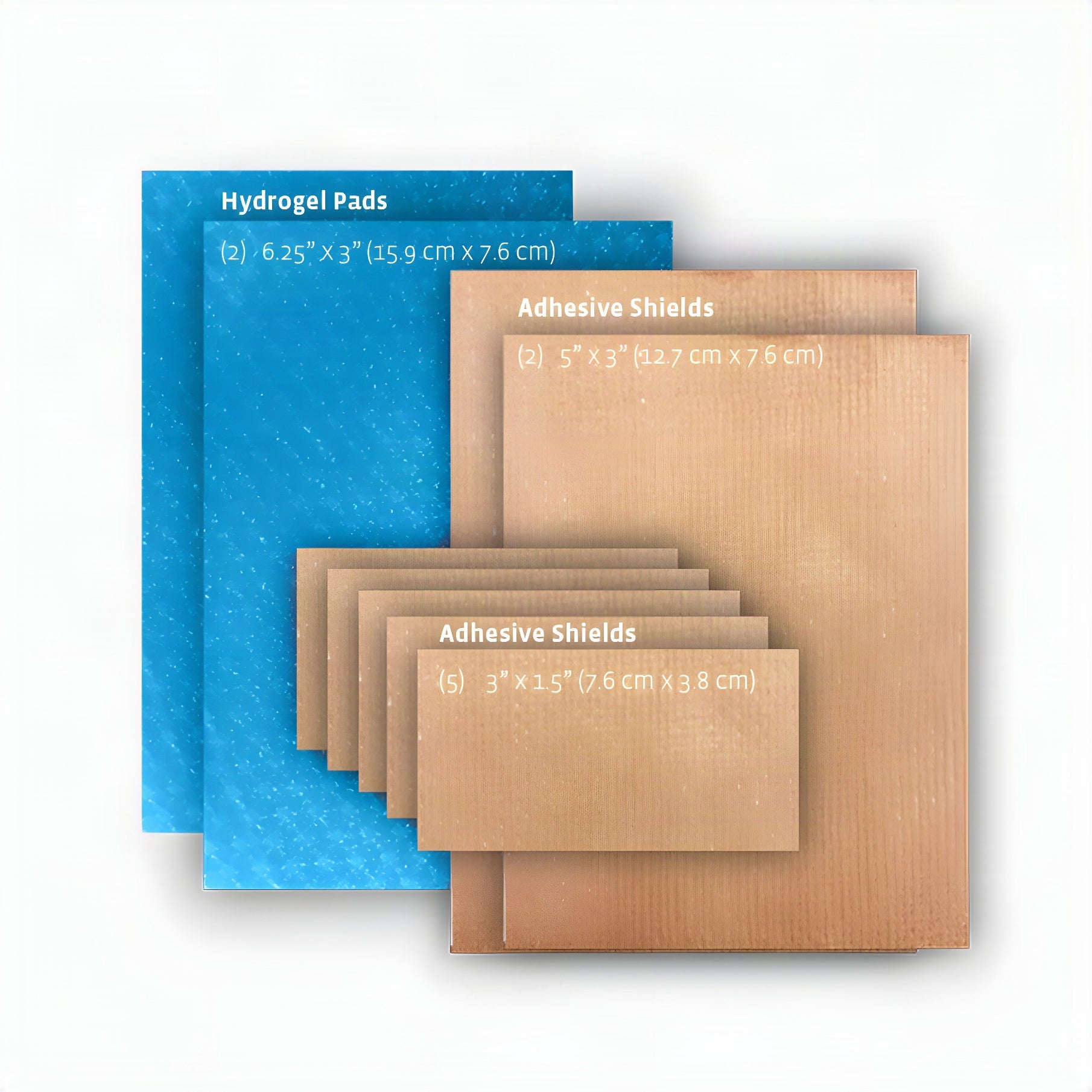 2Toms Skin-on-Skin Dressing Kit, Hydrogel Pads and Tape
