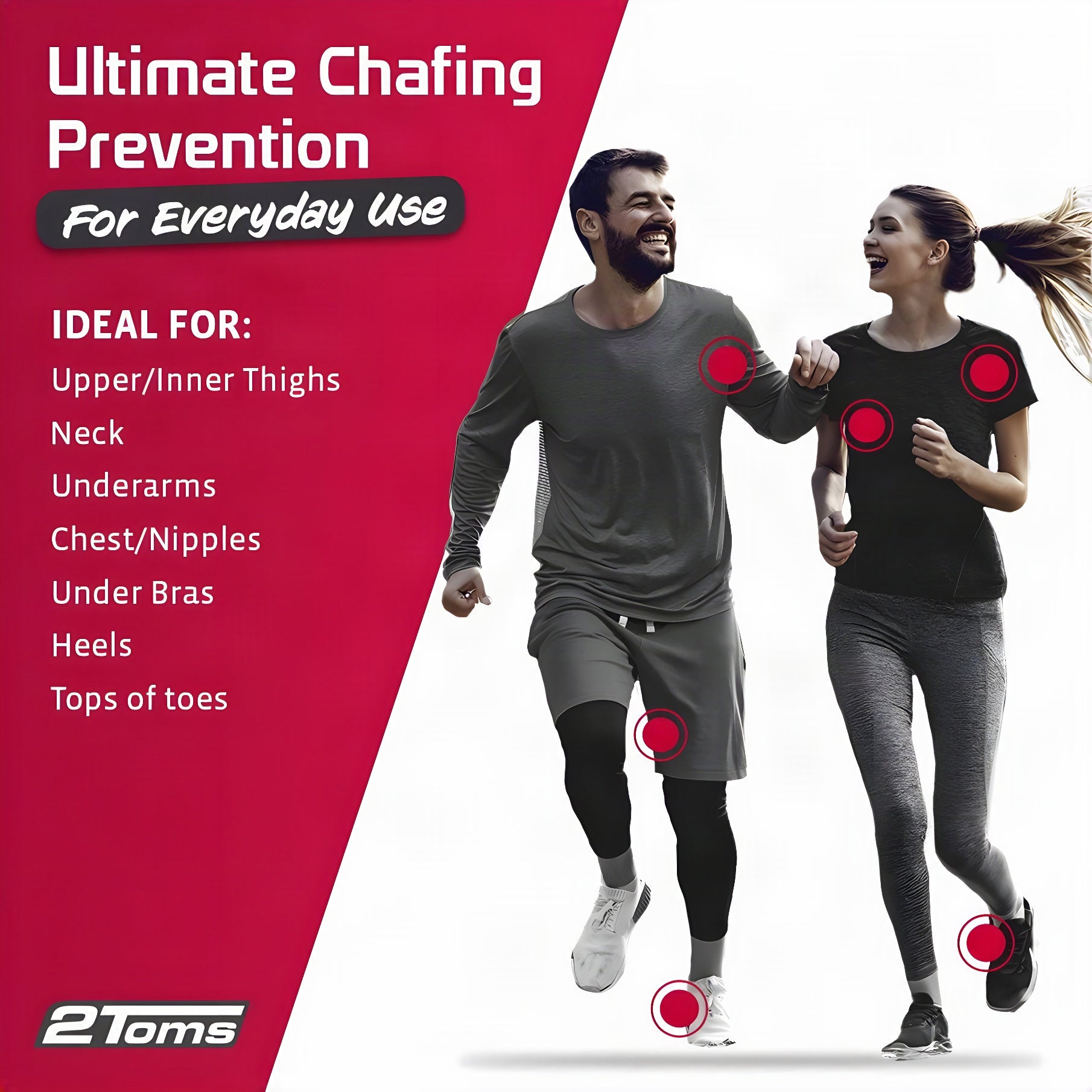 2Toms SportShield XTRA Anti Chafing Towelettes (6-Pack)