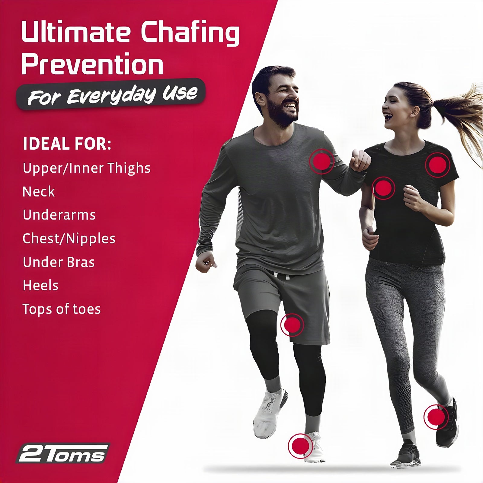 2Toms SportShield XTRA Anti Chafing Towelettes (6-Pack)