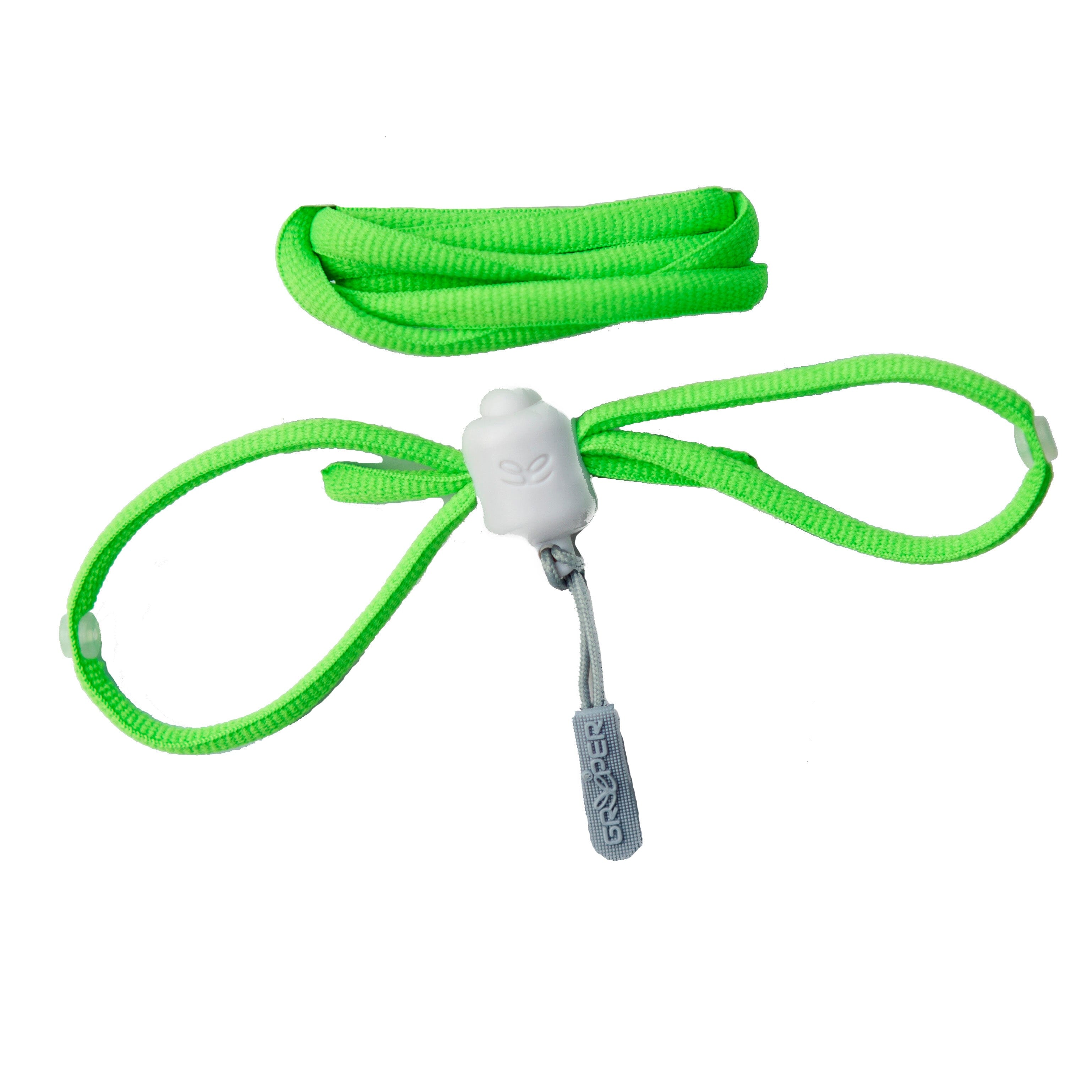 Greeper Sports No Tie Laces Green One Size