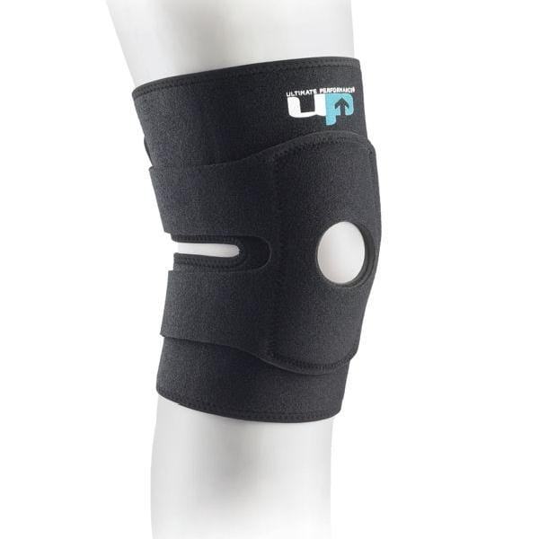 Ultimate Performance Adjustable Knee Support with Straps Black One Size