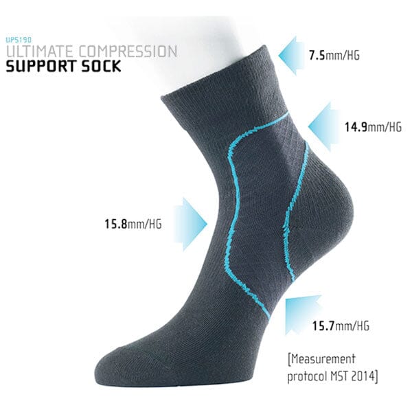 Ultimate Performance Ultimate Compression Ankle Support Sock Black S