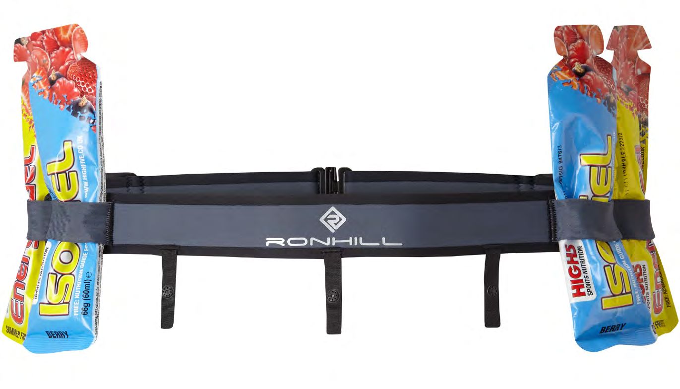 Ronhill Race Number Belt (003831) Charcoal/Black One Size 