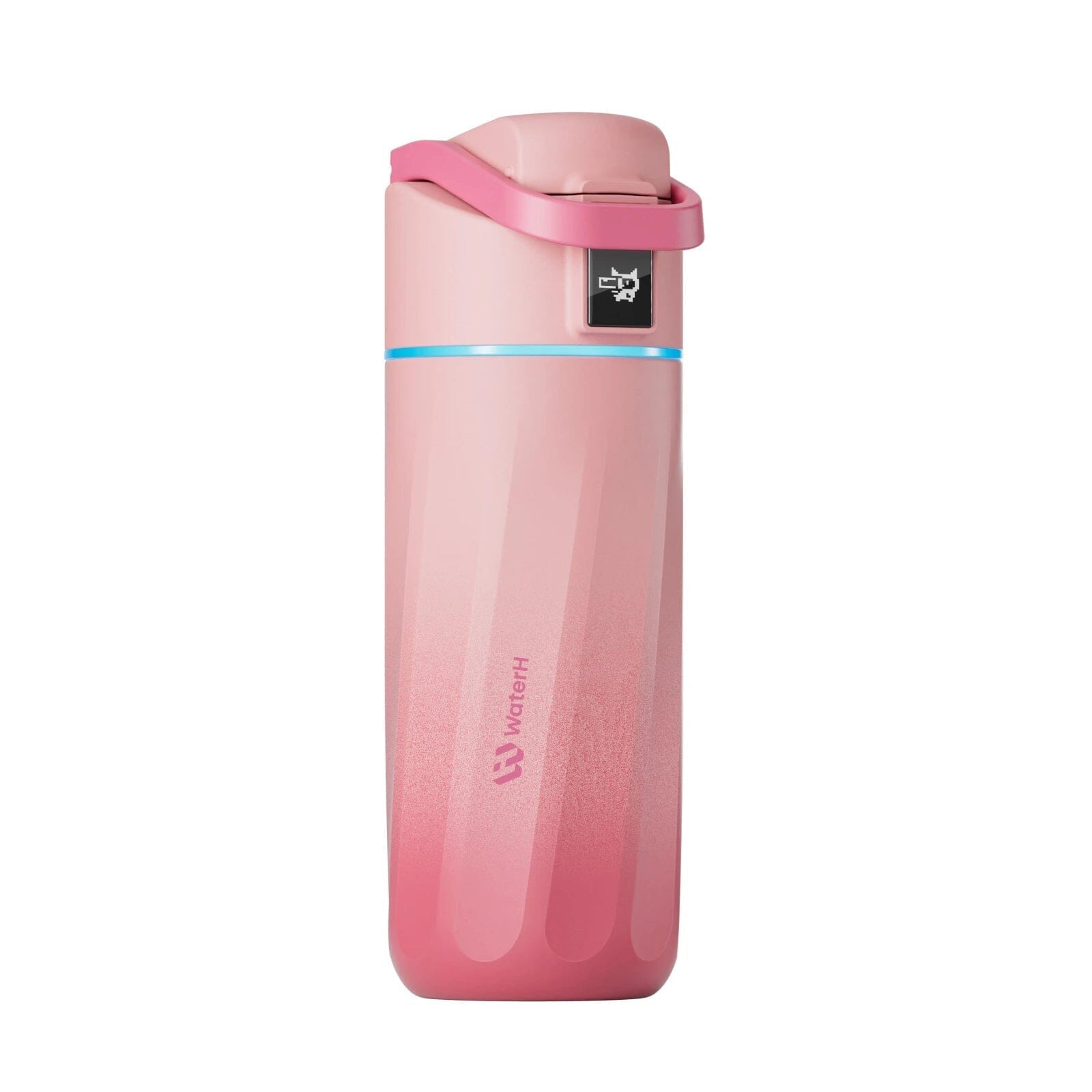 WaterH kids Smart Water Bottle 16oz with Light-Up Reminder & App Rewards - Pink Fade