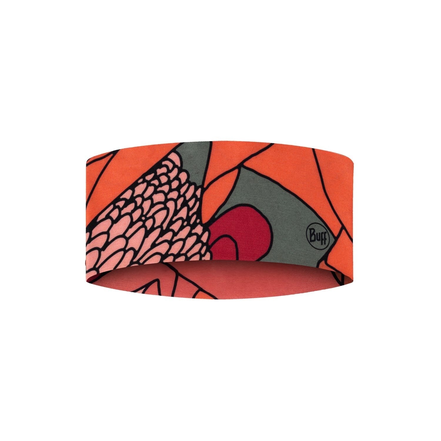 BUFF Coolnet UV+ Wide Headband Aramay Poppy One Size 