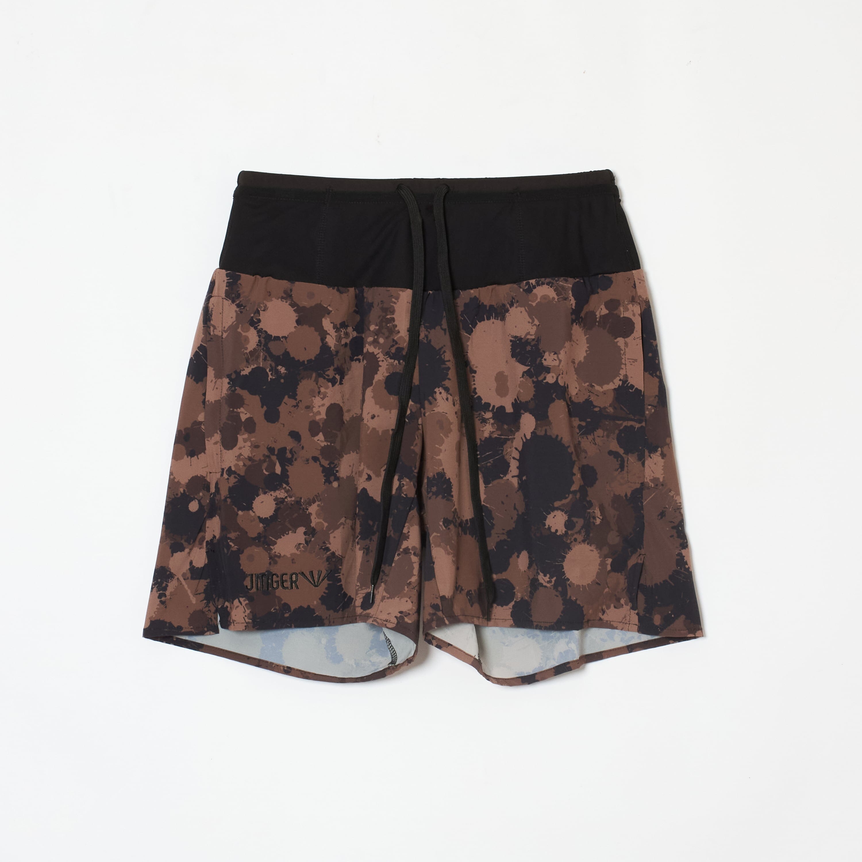 JINGER Unisex Multi-Pocket Running Shorts J-2086 Brown M 