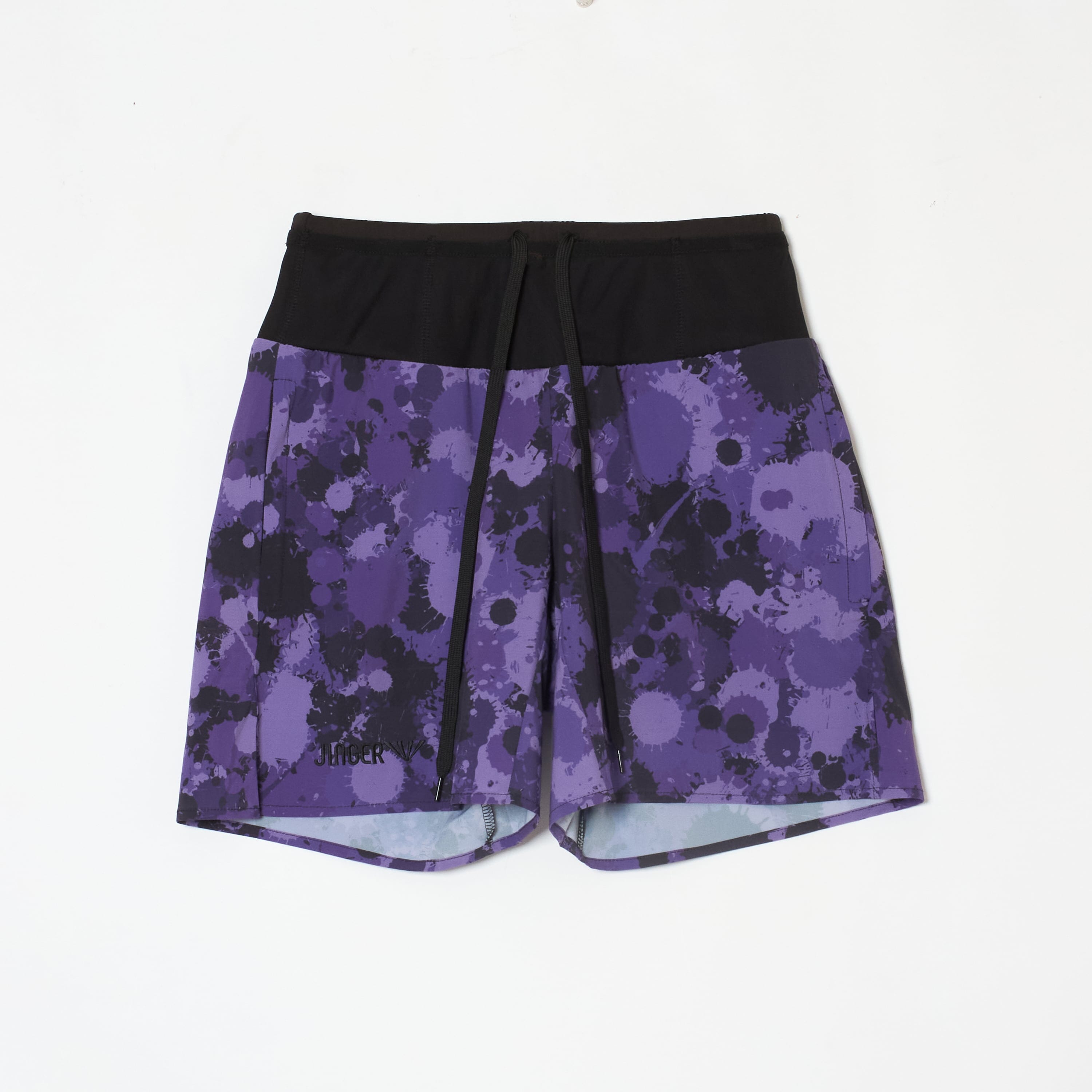 JINGER Unisex Multi-Pocket Running Shorts J-2086 Purple S 