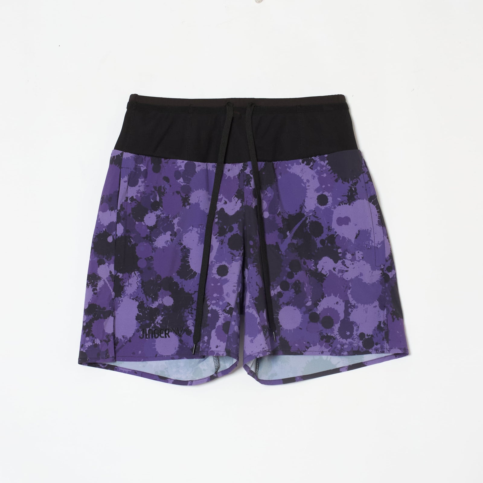 JINGER Unisex Multi-Pocket Running Shorts J-2086 Purple S 