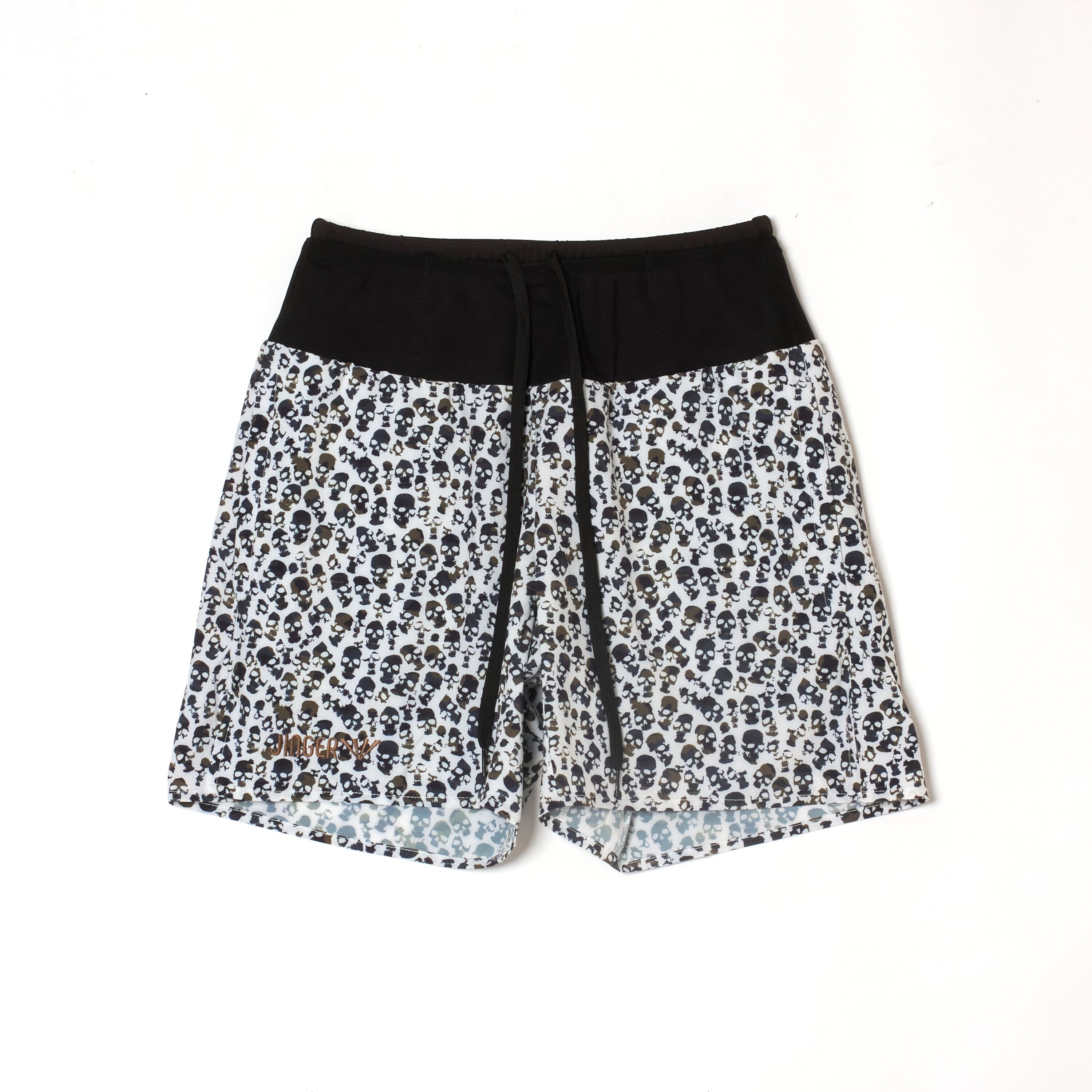 JINGER Unisex Multi-Pocket Running Shorts J-2087 White S 