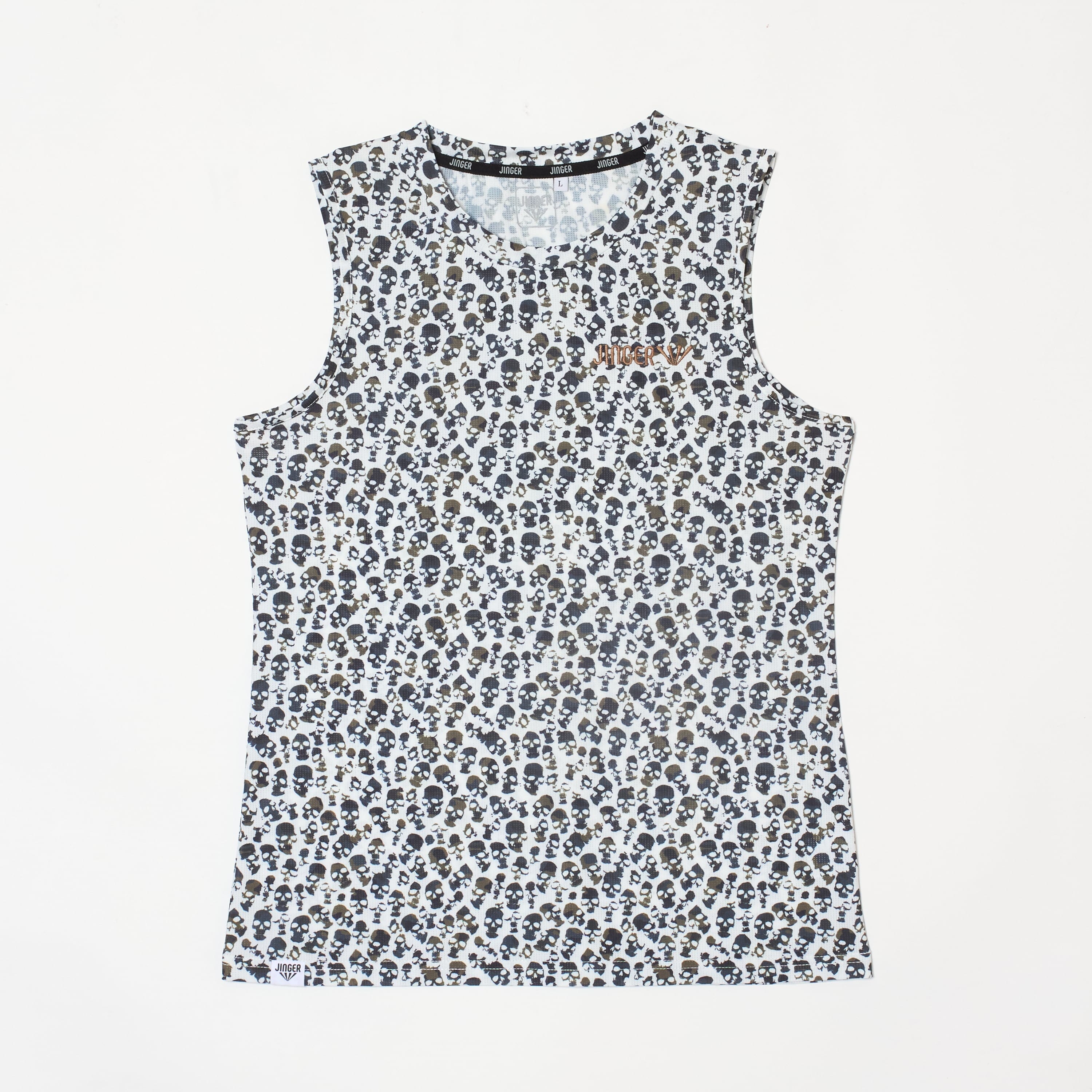 JINGER Women's Running Tank Top JF-6036 White S 