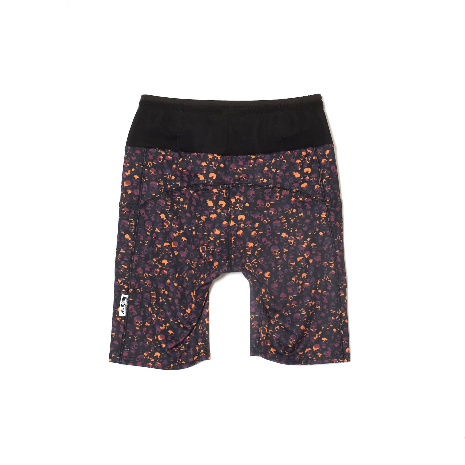 JINGER Men's Running Short Tights JM-2084 Black M 