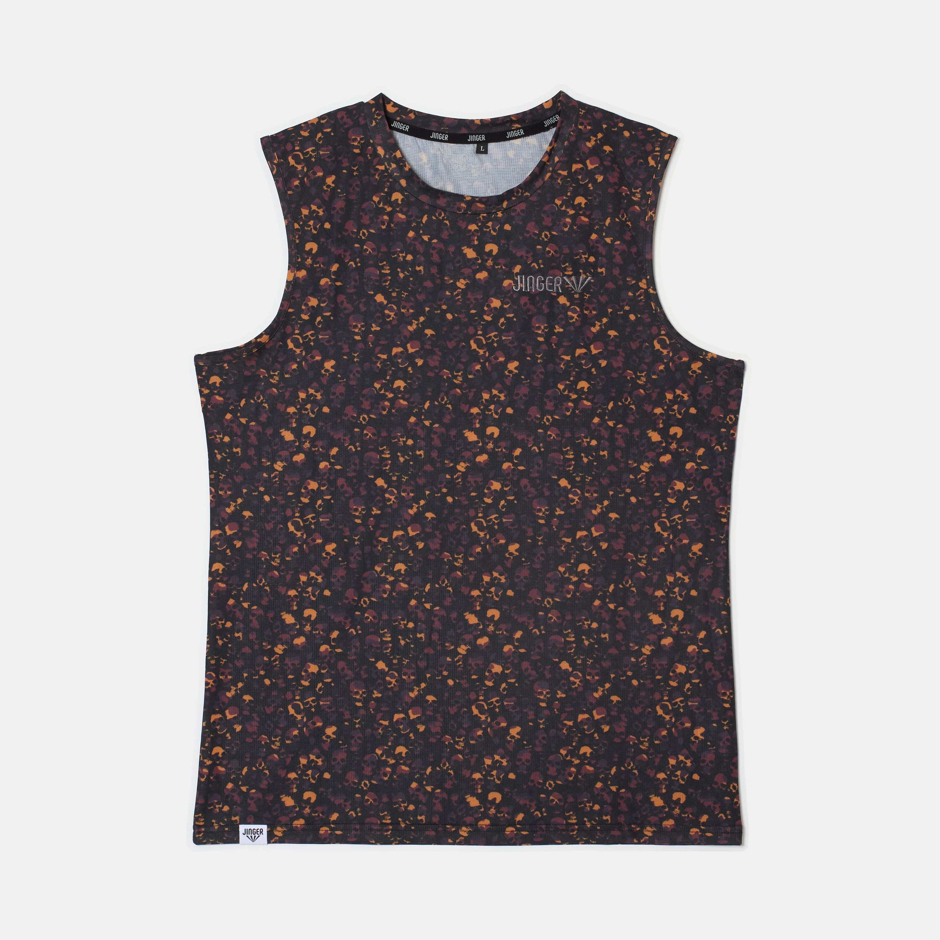 JINGER Men's Running Tank Top JM-6036 Black S 