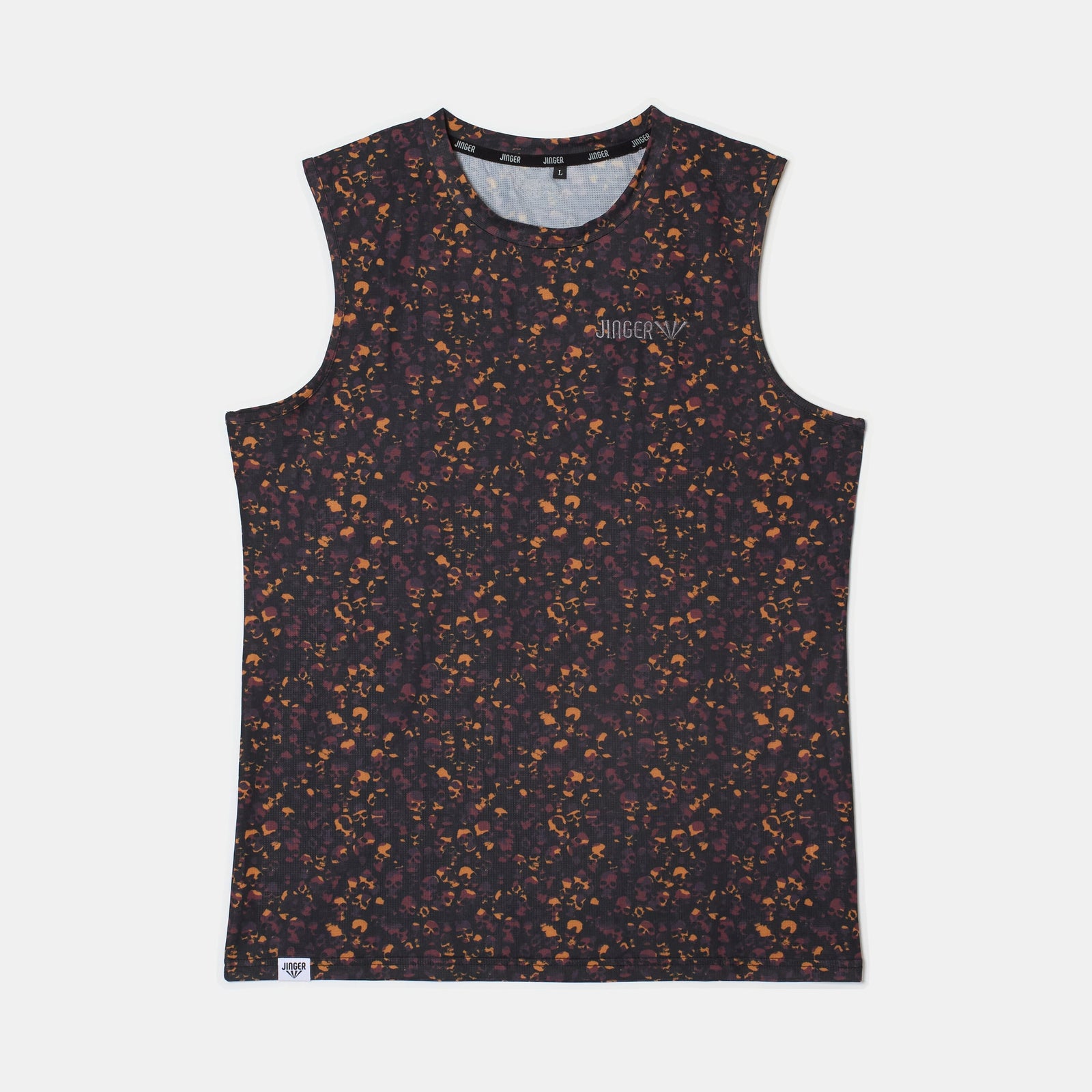 JINGER Men's Running Tank Top JM-6036 Black S 