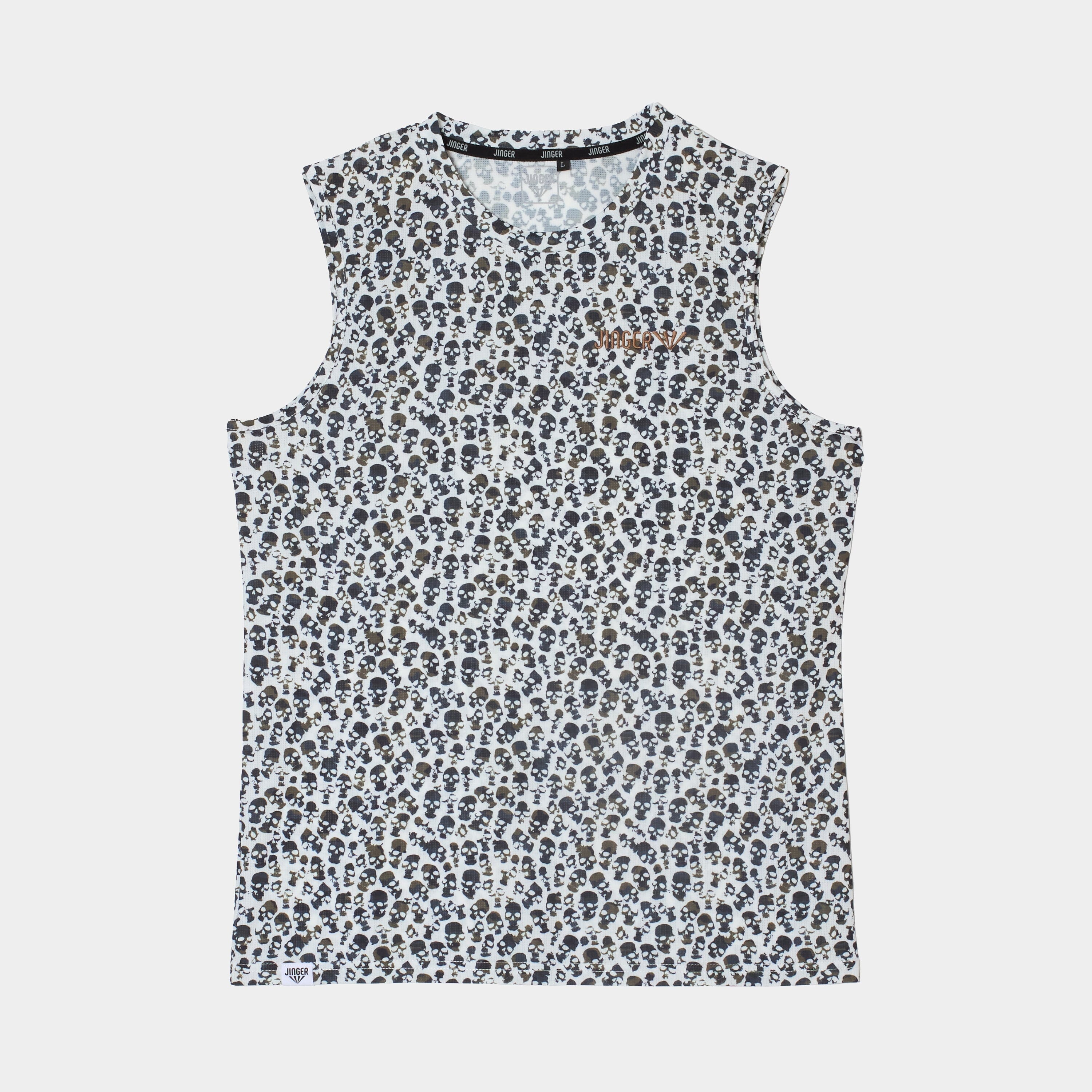 JINGER Men's Running Tank Top JM-6036 White M 