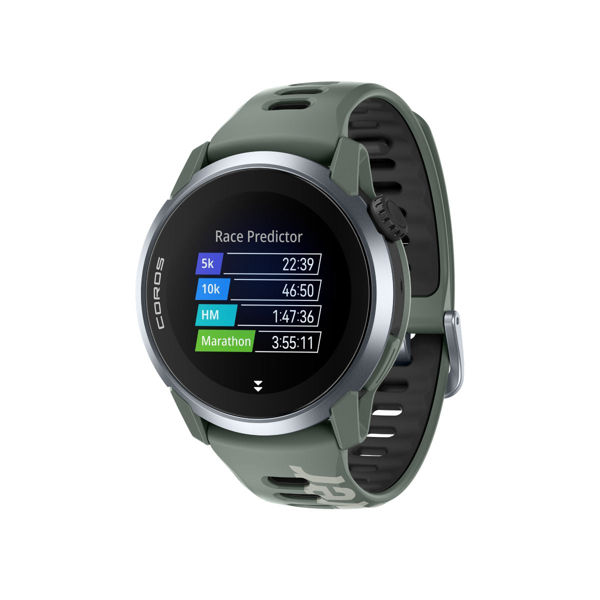 COROS Pace 4 Suguru Osako Aluminum GPS Watch Grey / Green (Silicone Band) One Size 