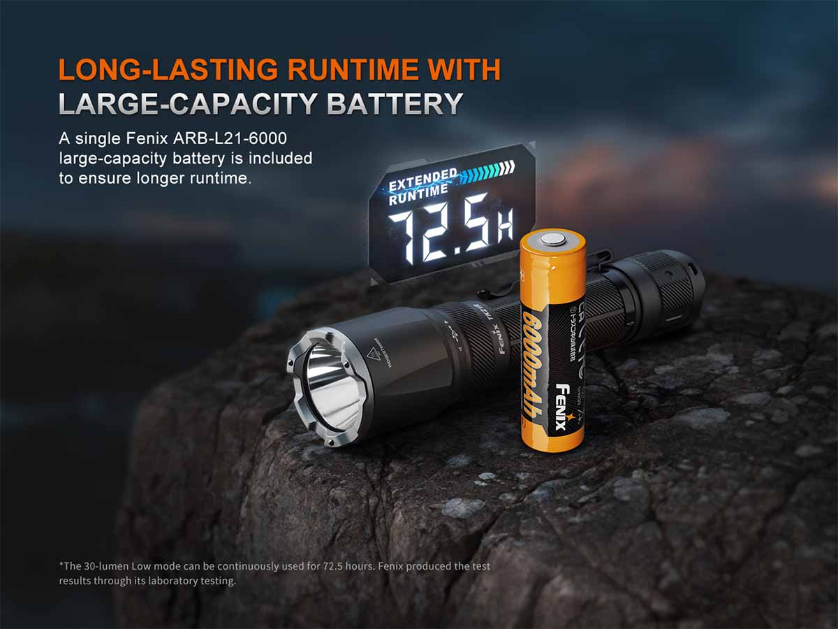 Fenix TK21R Rechargeable Tac Flashlight + T5 Tactical Pen
