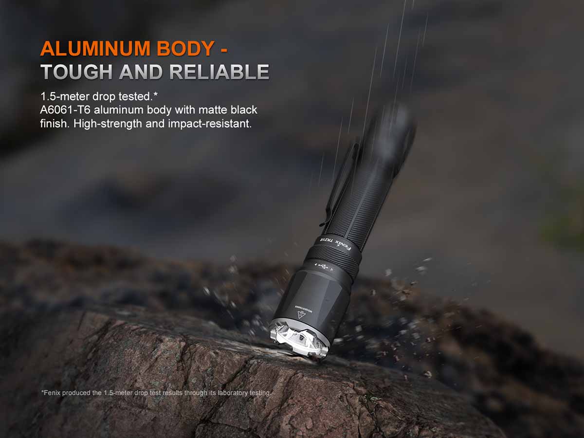 Fenix TK21R Rechargeable Tac Flashlight + T5 Tactical Pen
