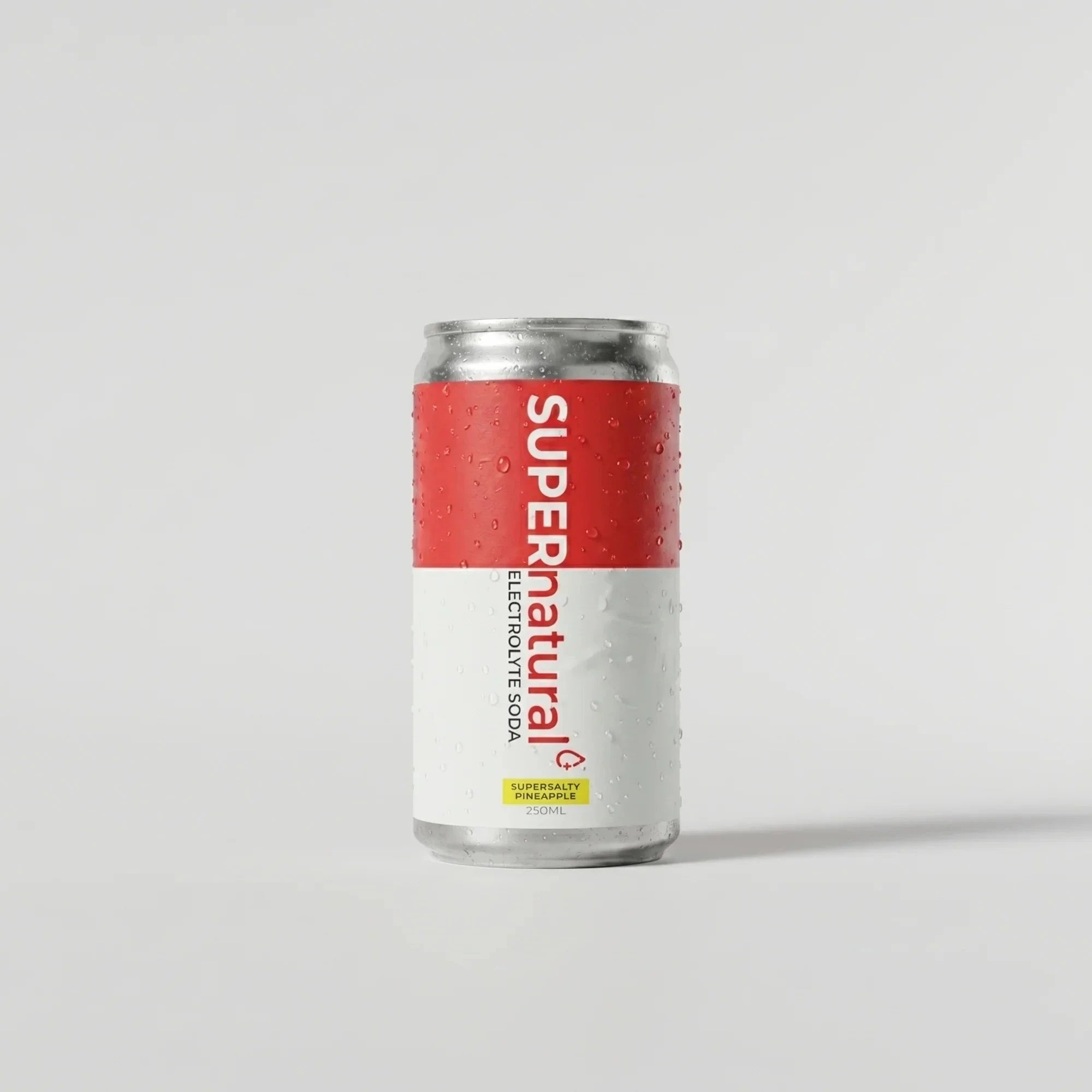 SUPERnatural+ Electrolyte Soda Pineapple 250ml Can 