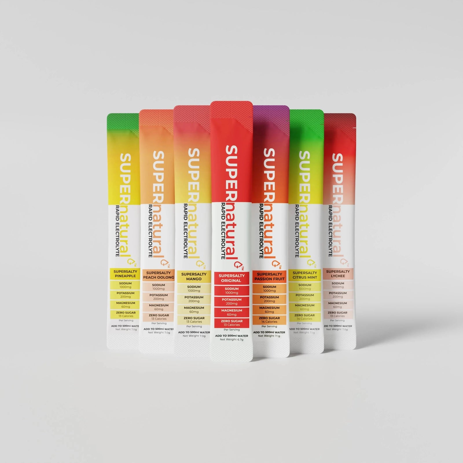 SUPERnatural+ SUPERsalty Rapid Electrolytes Mixed 12-Pack 