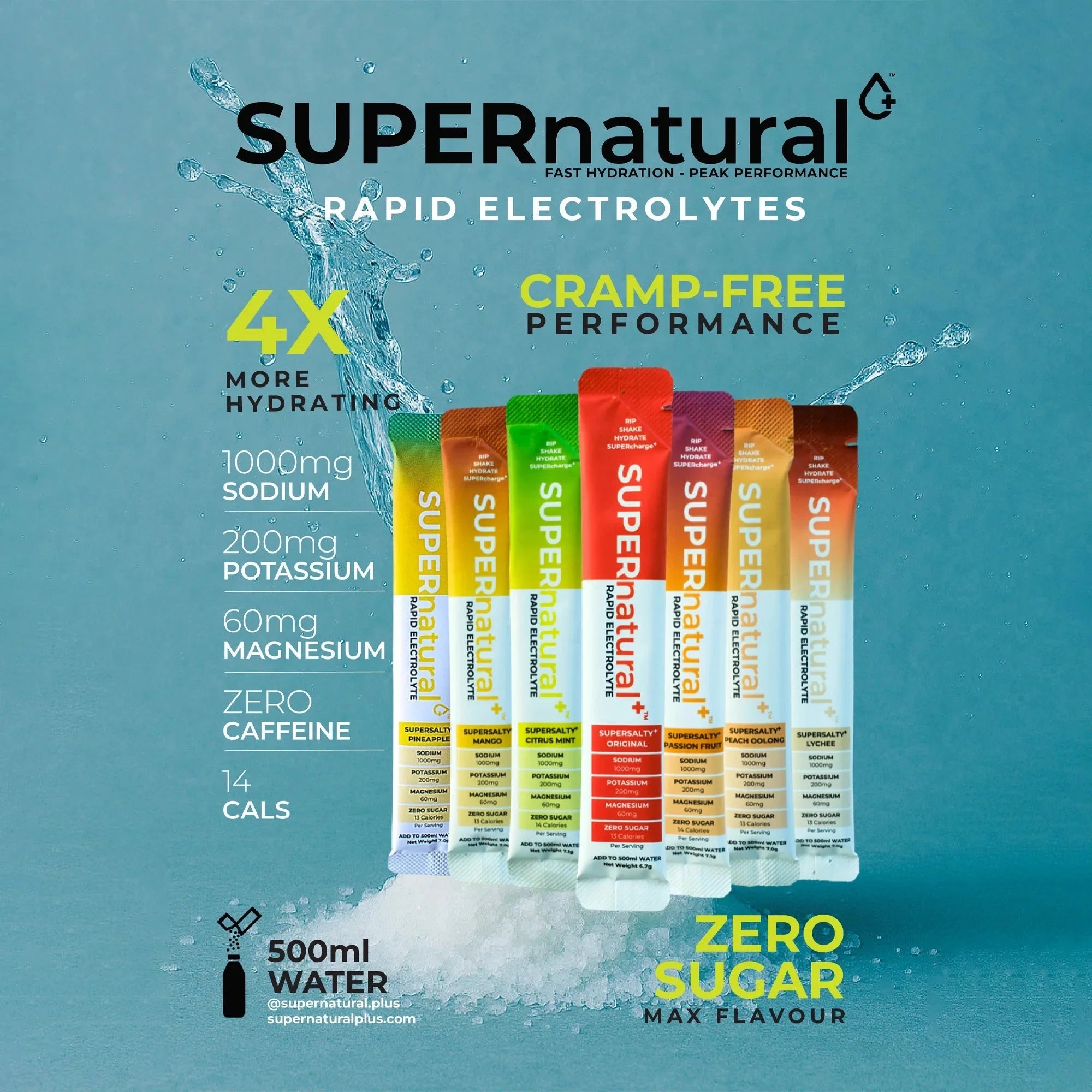 SUPERnatural+ SUPERsalty Rapid Electrolytes 