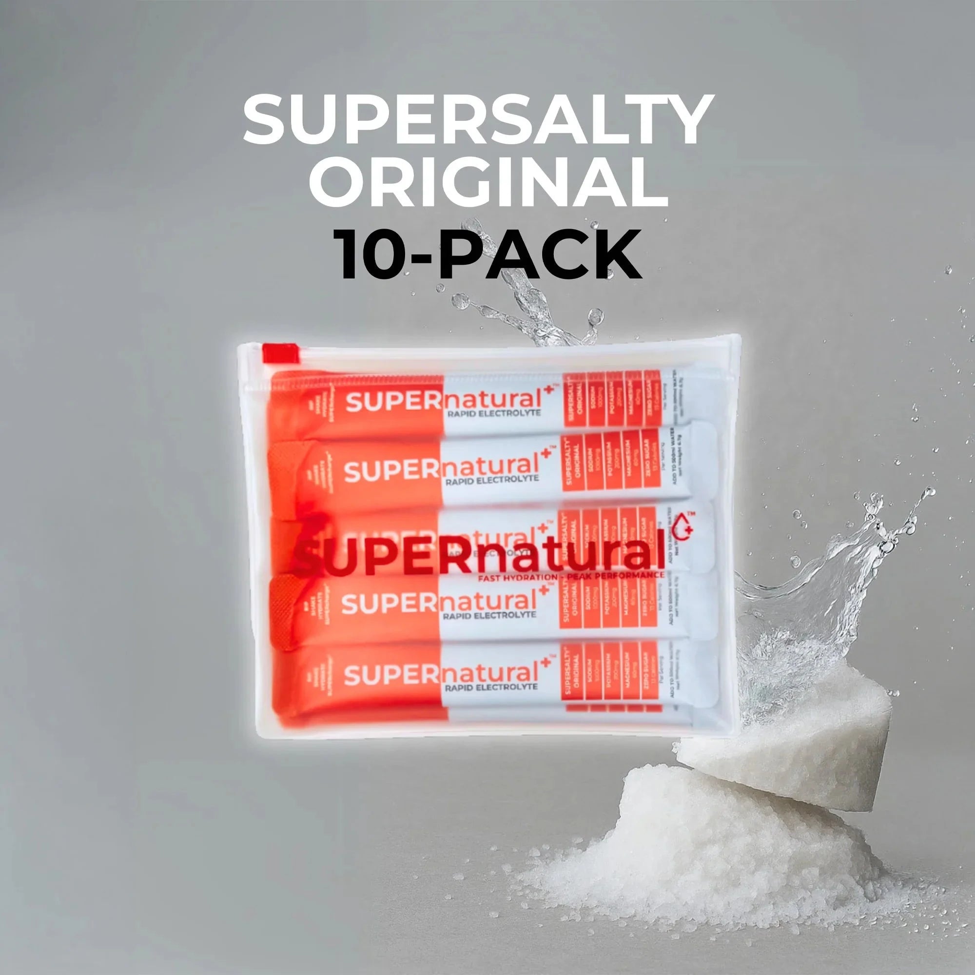 SUPERnatural+ SUPERsalty Rapid Electrolytes Original 10-Pack 