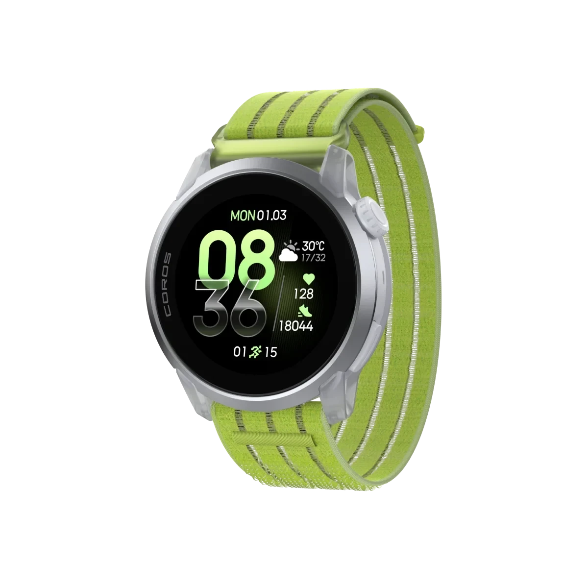 COROS Pace 4 Aluminum GPS Watch - Cloud White (Nylon Band)